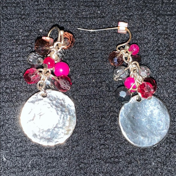 White House Black Market Jewelry - WHBM DELICATE PINK BAUBLE EARRINGS